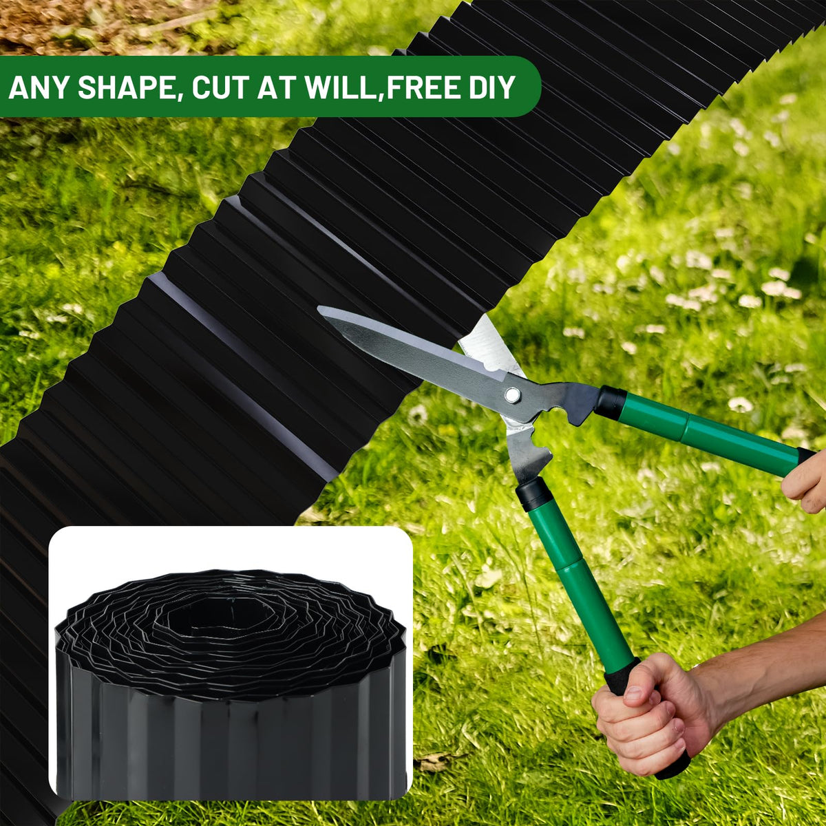 Ideal for creating defined zones in lawns and beds with minimal upkeep.