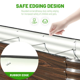 SnugNiture outdoor metal raised bed with simple assembly