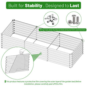 SnugNiture outdoor patio garden bed suitable for balconies and backyards