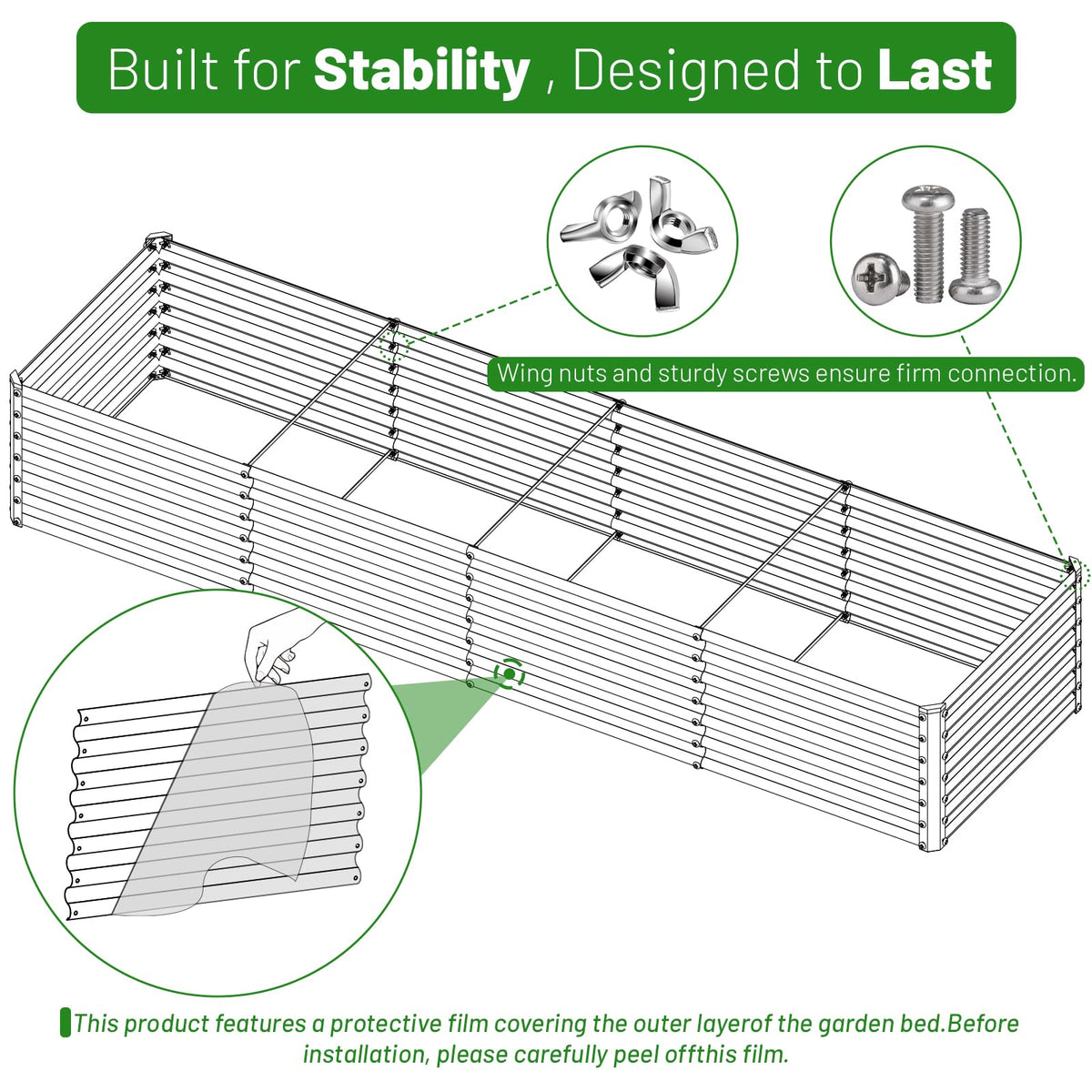 SnugNiture outdoor bed fits patios and backyards, adding tidy greenery to your space.