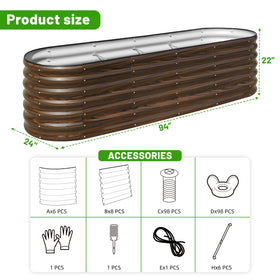 SnugNiture raised bed with rubber edging protects edges during use