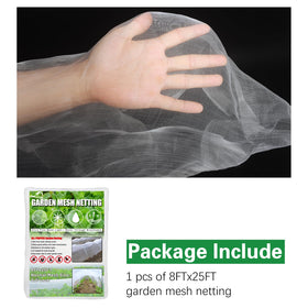 Fine mesh size 0-1mm reduces fruit and flower damage.