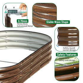 SnugNiture oval bed featuring rubber edging for corner protection.