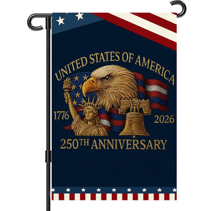 Snungee 250th anniversary flag with 1776-2026 design for outdoor display.