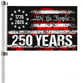 Snungee 250th anniversary flag, We the People design, ideal for outdoor display.