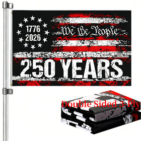 Snungee 250th Anniversary USA flag, front view, ideal for porch display.