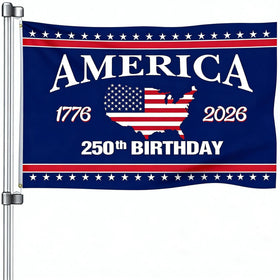 Snungee 250th anniversary USA flag displayed outdoors in 3x5 size