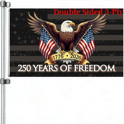Snungee 250th Anniversary USA Flag front view, durable outdoor porch display.
