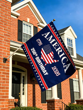 Snungee patriotic garden flag display for yard celebrations