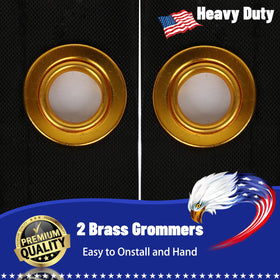 Snungee 3x5 flag brass grommets header for secure pole mounting.