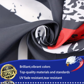 Snungee USA Flag reinforced stitching for long-lasting outdoor use.