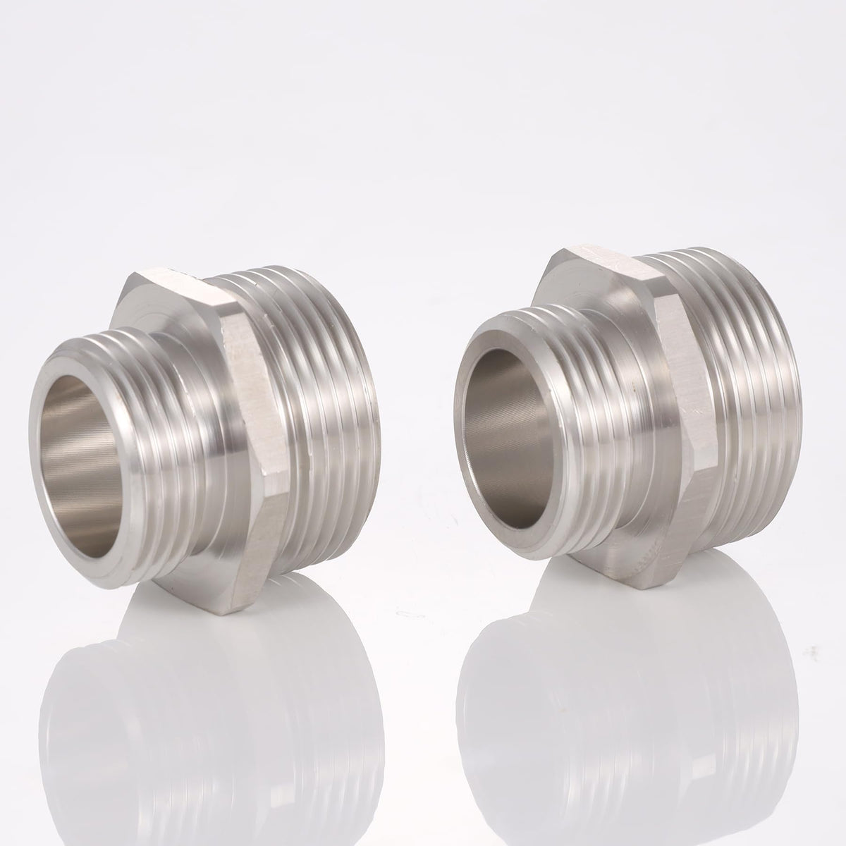 SNUTUYA 1in NPT to 3/4in GHT connector in stainless steel for rust-free hoses