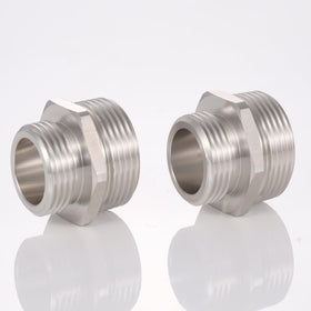 SNUTUYA 1in NPT to 3/4in GHT connector in stainless steel for rust-free hoses