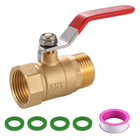 SNUTUYA brass garden hose shut-off valve full-flow bore enhances water delivery