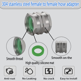 SNUTUYA Green Thumb swivel connector enabling smooth rotation to prevent kinks.