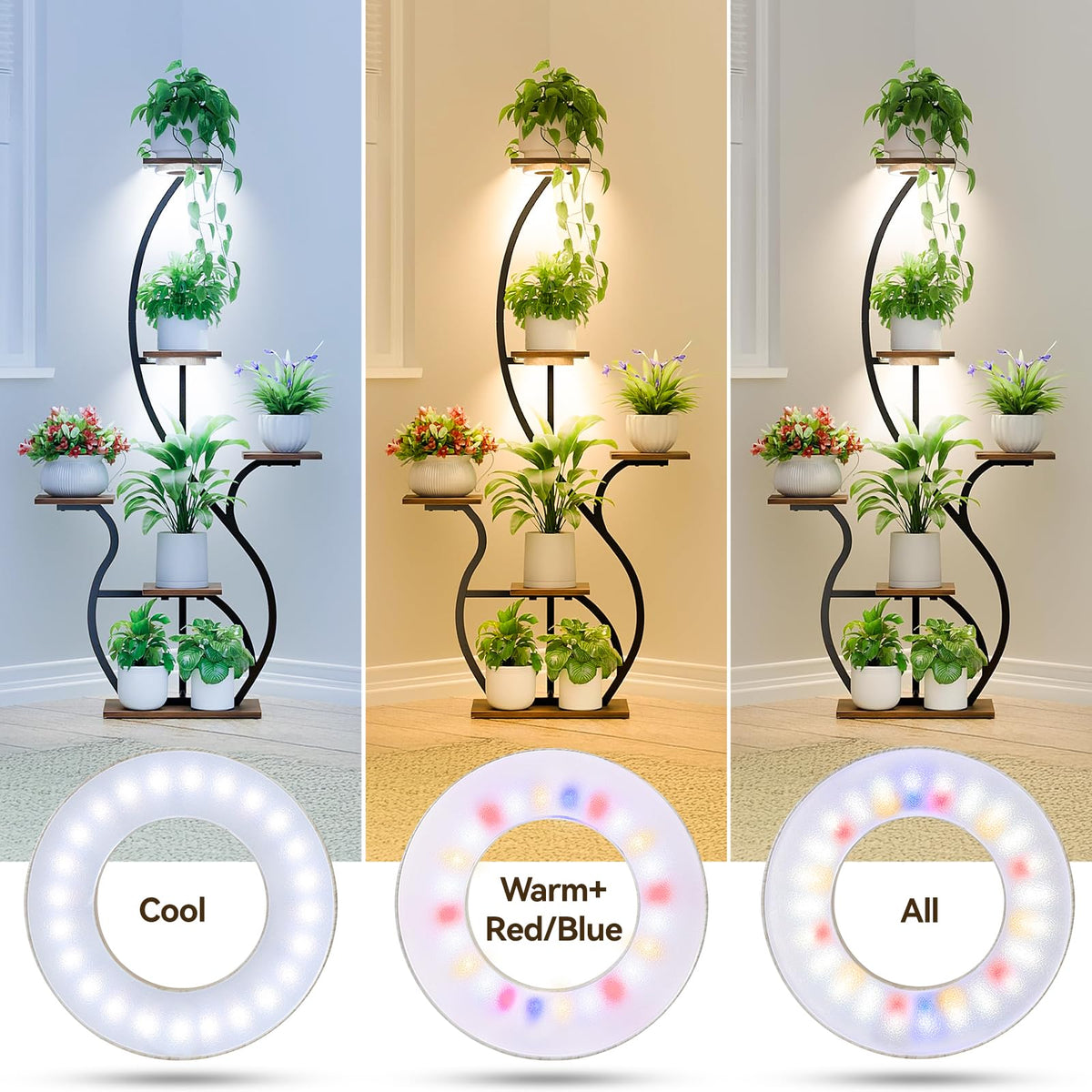 SNVHLQ 3CCT grow lights full-spectrum LEDs for vegetative and bloom stages