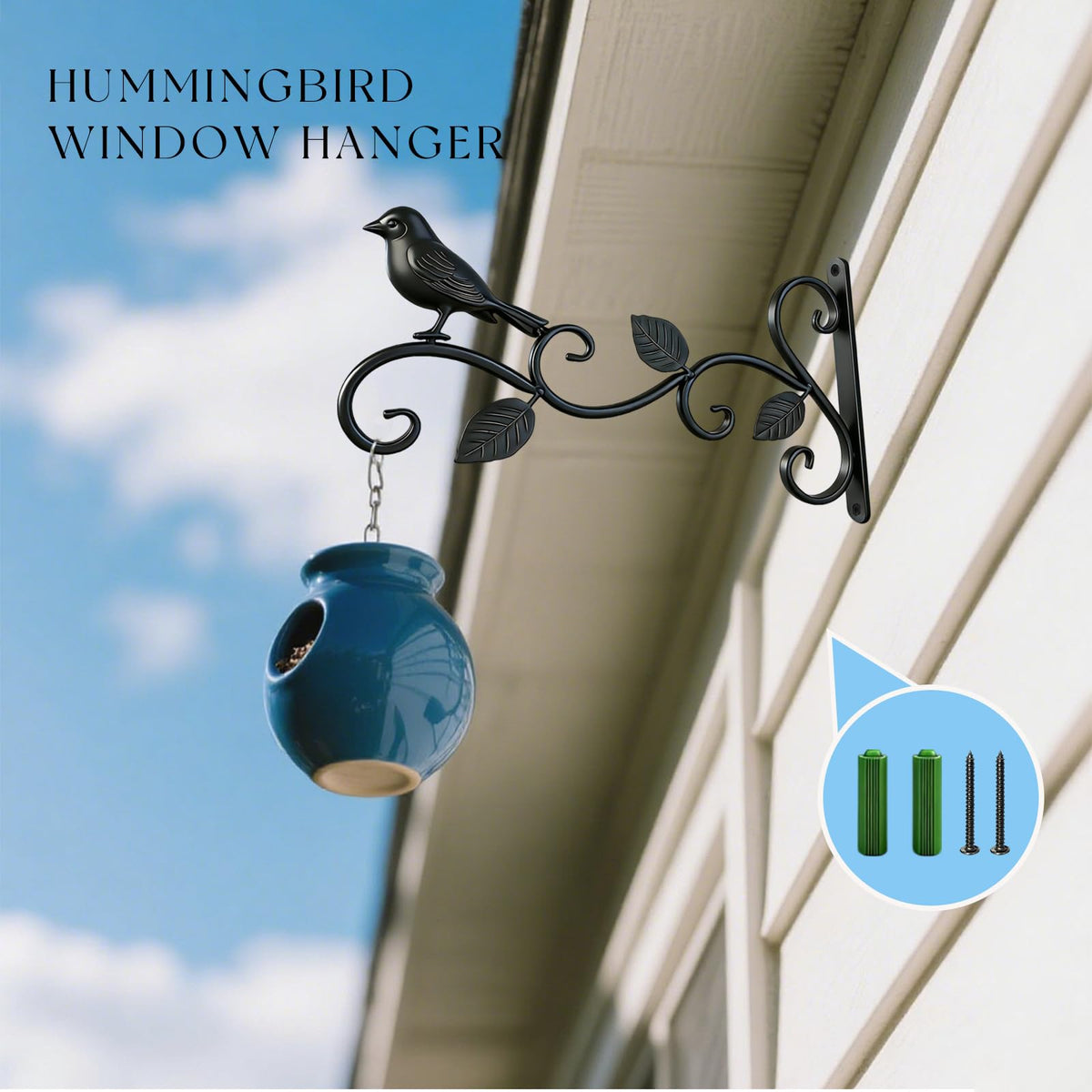 SNYVVEX birdhouse with viewing window mounted on exterior wall