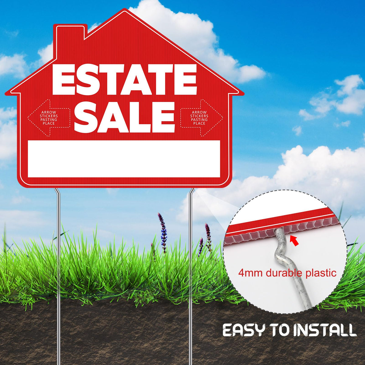 Soaoo arrow sticker sheet directs buyers with clear directional cues