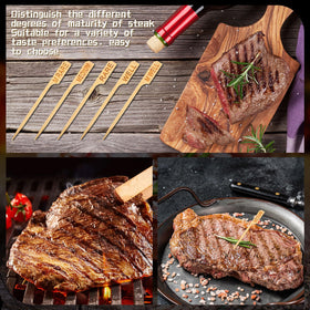 Soaoo 3.5-inch BBQ picks suitable for parties, catering, and buffets.