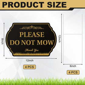 Soaoo double-sided yard sign offers visibility from any approach.