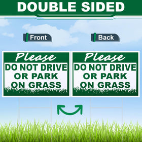 Soaoo easy-install yard sign with H-stake for quick setup.