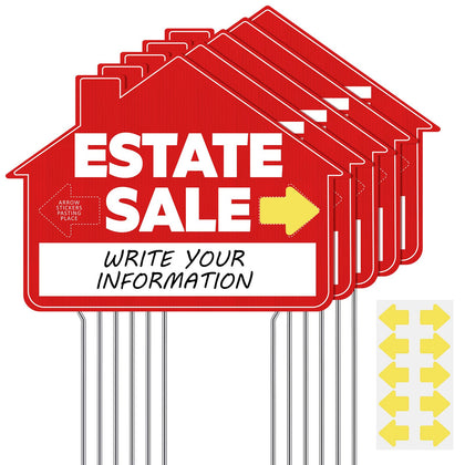 Soaoo yard sign 12x16 inch double-sided improves visibility for open houses