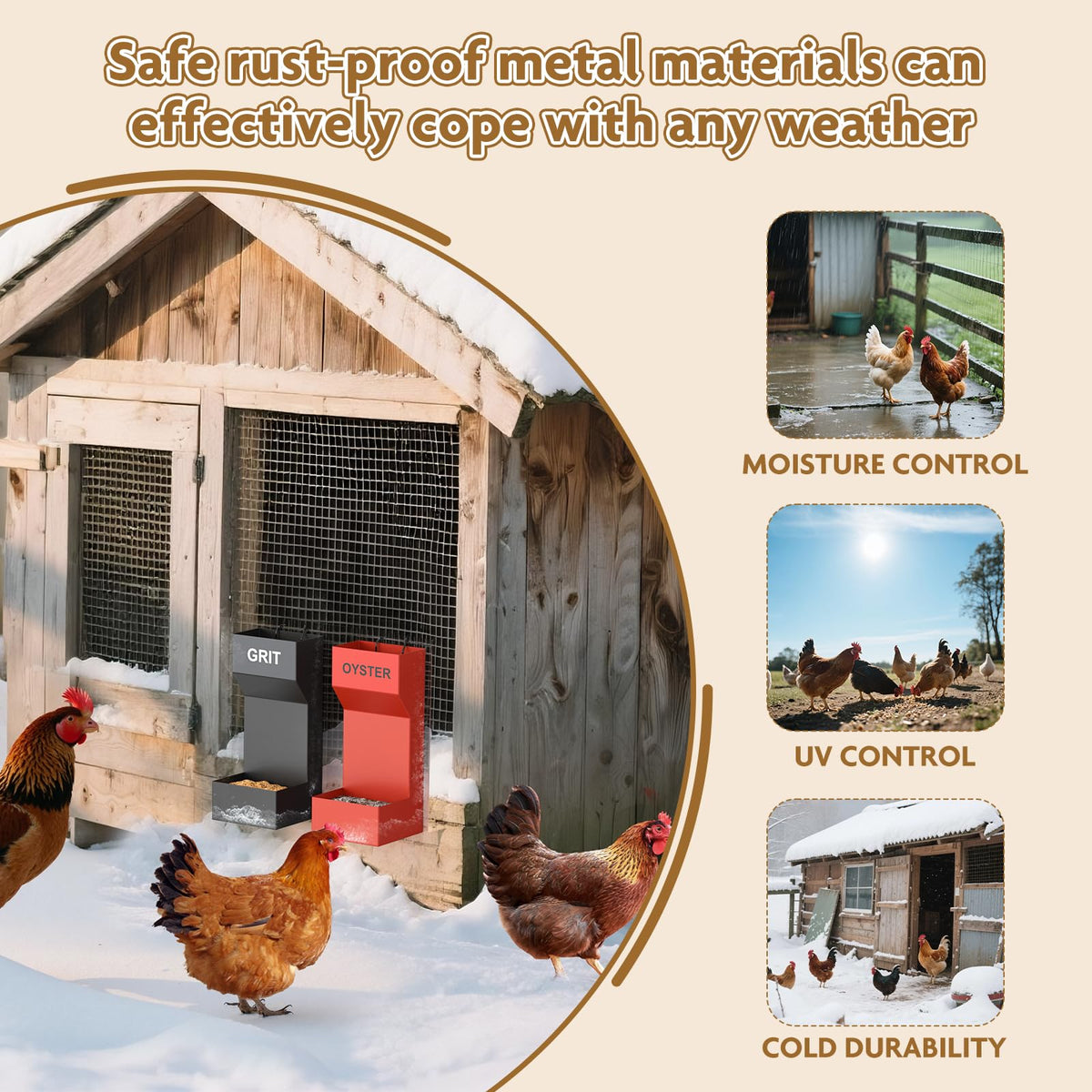 SOAOP galvanized steel construction resisting pecking and weather