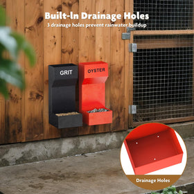 SOAOP wall mount feeder versatile for compact coops