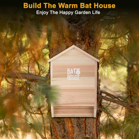 Sobalai bat house with screws enables quick, secure installation