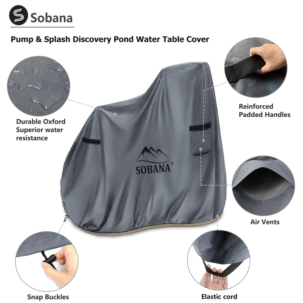 Sobana cover — all-weather-protection keeps dust, leaves, and moisture out.