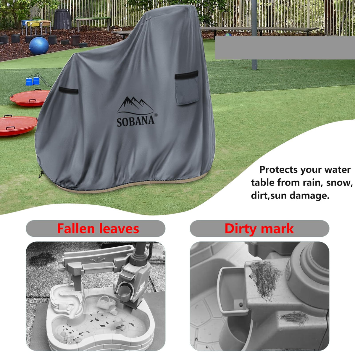 Sobana cover — intimate-design with two handles for easy use.