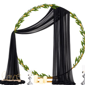 Socomi 29x20ft panel drapes flowing softly toward the floor.