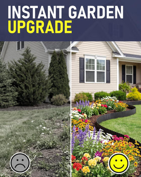 SOCONT durable metal edging outdoors withstands weather for long-term use.