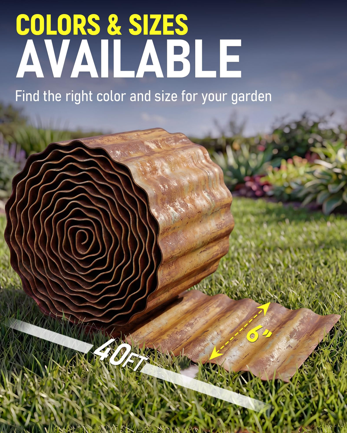 SOCONT edging with hemmed edges offers safe, family-friendly installation.