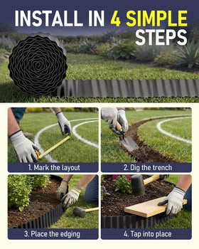 SOCONT edging with hemmed edges highlights safe handling during installation.
