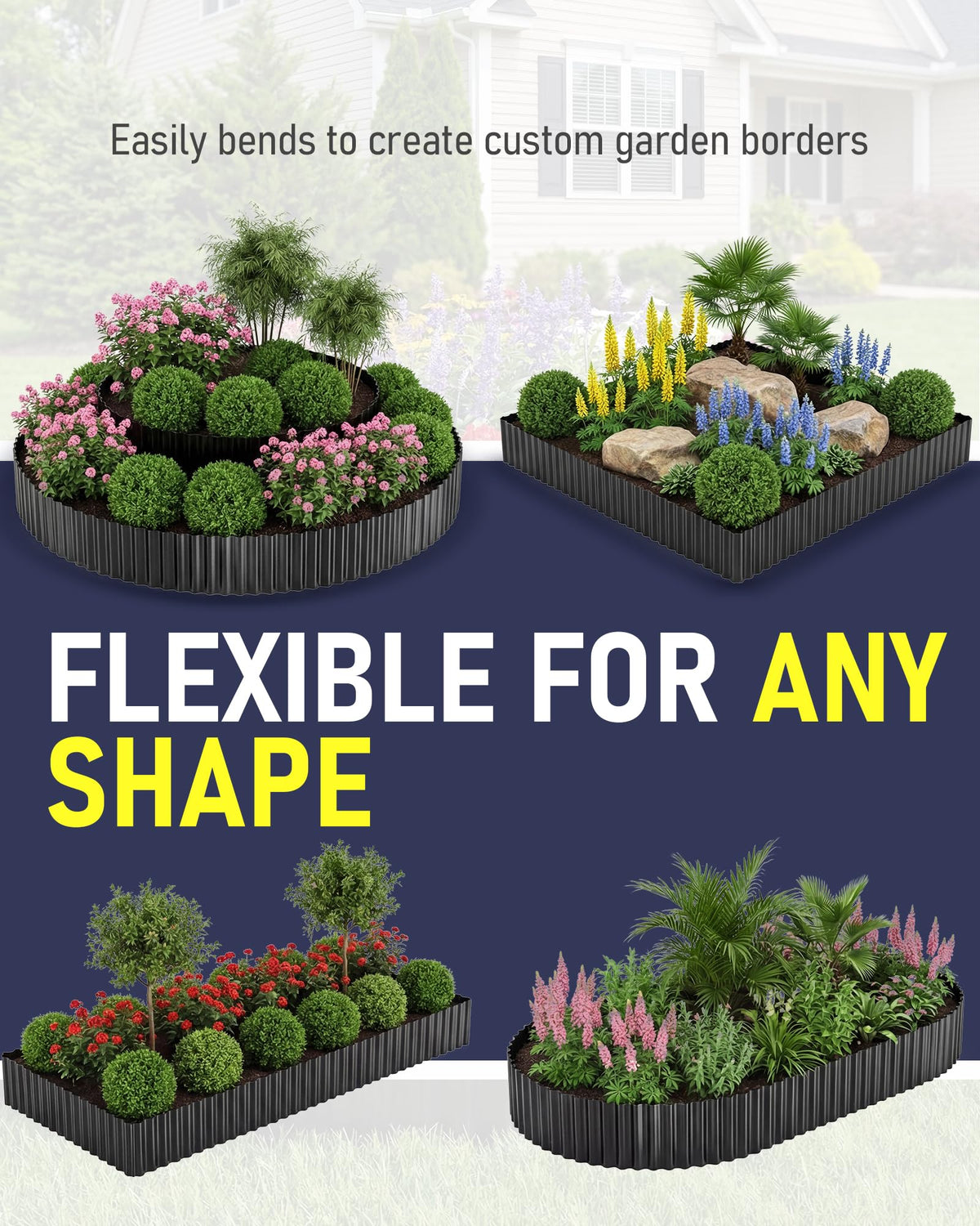 SOCONT corrugated design adds modern appeal to garden spaces.