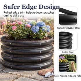 SOCONT bed with flowers, decorative yet functional planter.