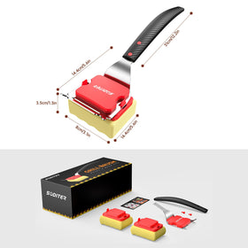Soditer ergonomic handle provides a comfortable grip during long cleans