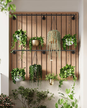 SOFITORG 2-pack hanging rod demonstrates flexible setup for multiple planters