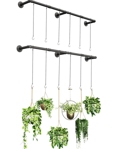 SOFITORG plant hanging rod 65.7 inches overview showing versatile indoor greenery display