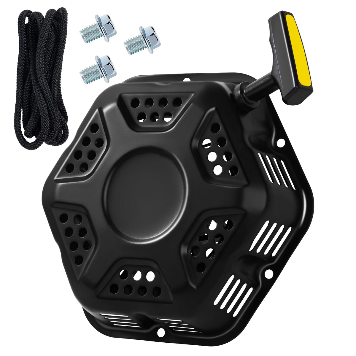 SOFO original pull-start assembly for Champion 389cc engine enables quick startup.