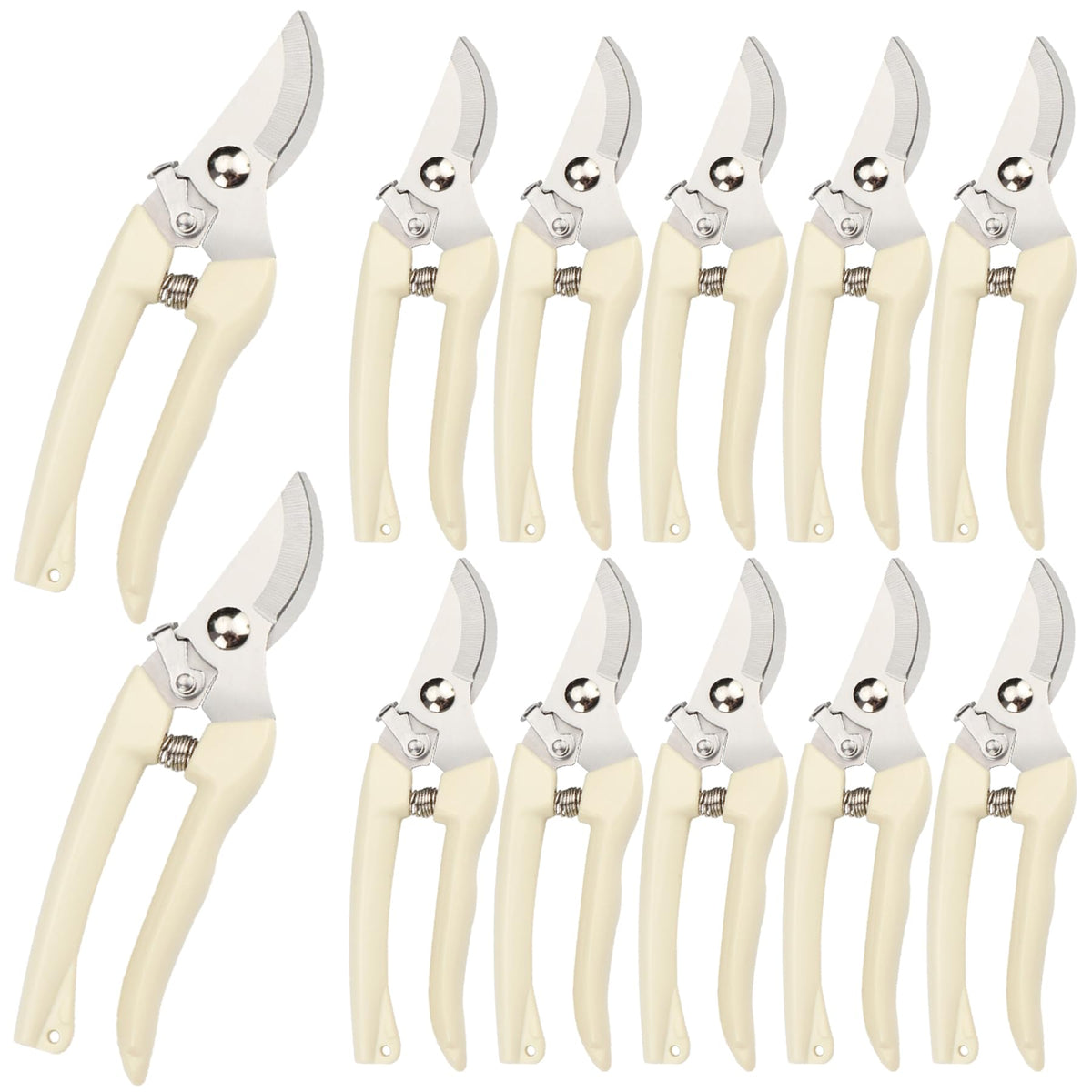 SoftSense garden scissors with curve grip eases comfortable pruning and trimming.