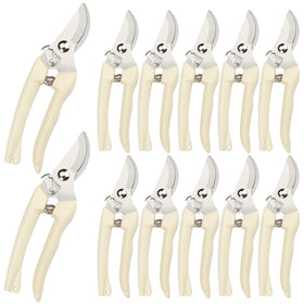 SoftSense garden scissors with curve grip eases comfortable pruning and trimming.