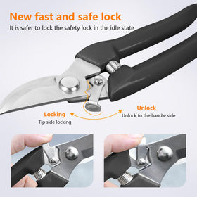 SoftSense precise-pruning-1-inch blade ensures precise cuts on stems.