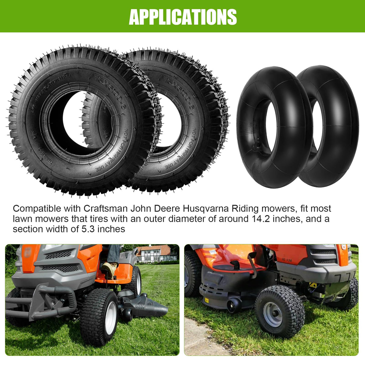 Soiiw 4-ply natural rubber tire emphasizes durability and shock absorption.