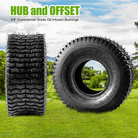 Soiiw turf-friendly tread minimizes soil disturbance during mowing.