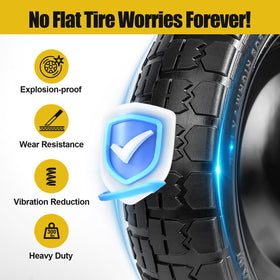Soiiw universal-fit wheel for carts, hand trucks, and garden carts