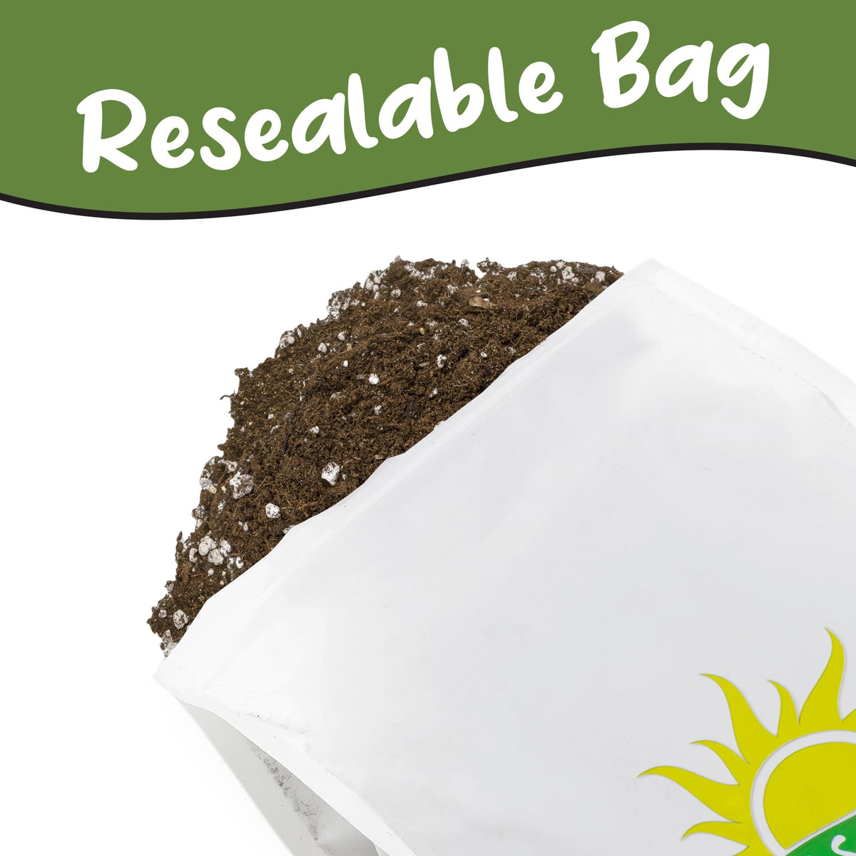 Soil Sunrise easy-to-use potting blend — ready for repotting elephant ears
