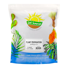 Soil Sunrise propagation potting mix 8-quart bag texture designed for rooting.