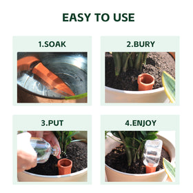 Soilagua automatic plant waterer system offers hands-free watering for busy days.